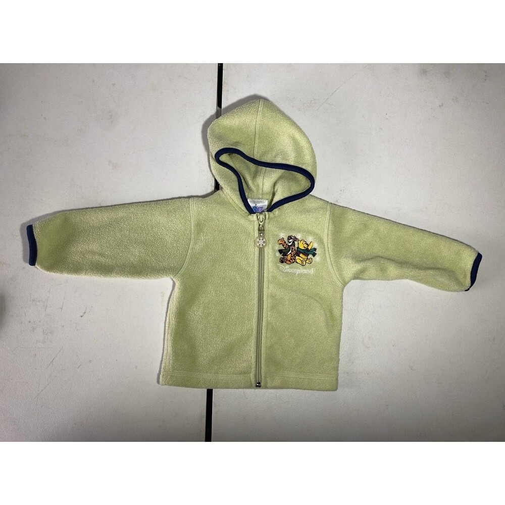 Rare Vintage Disney Baby Fleece Jacket 12M – Pooh & Tigger Embroidery